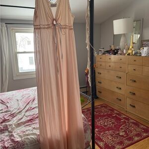 Vintage Miss Elaine Blush Lace Trim Chemise